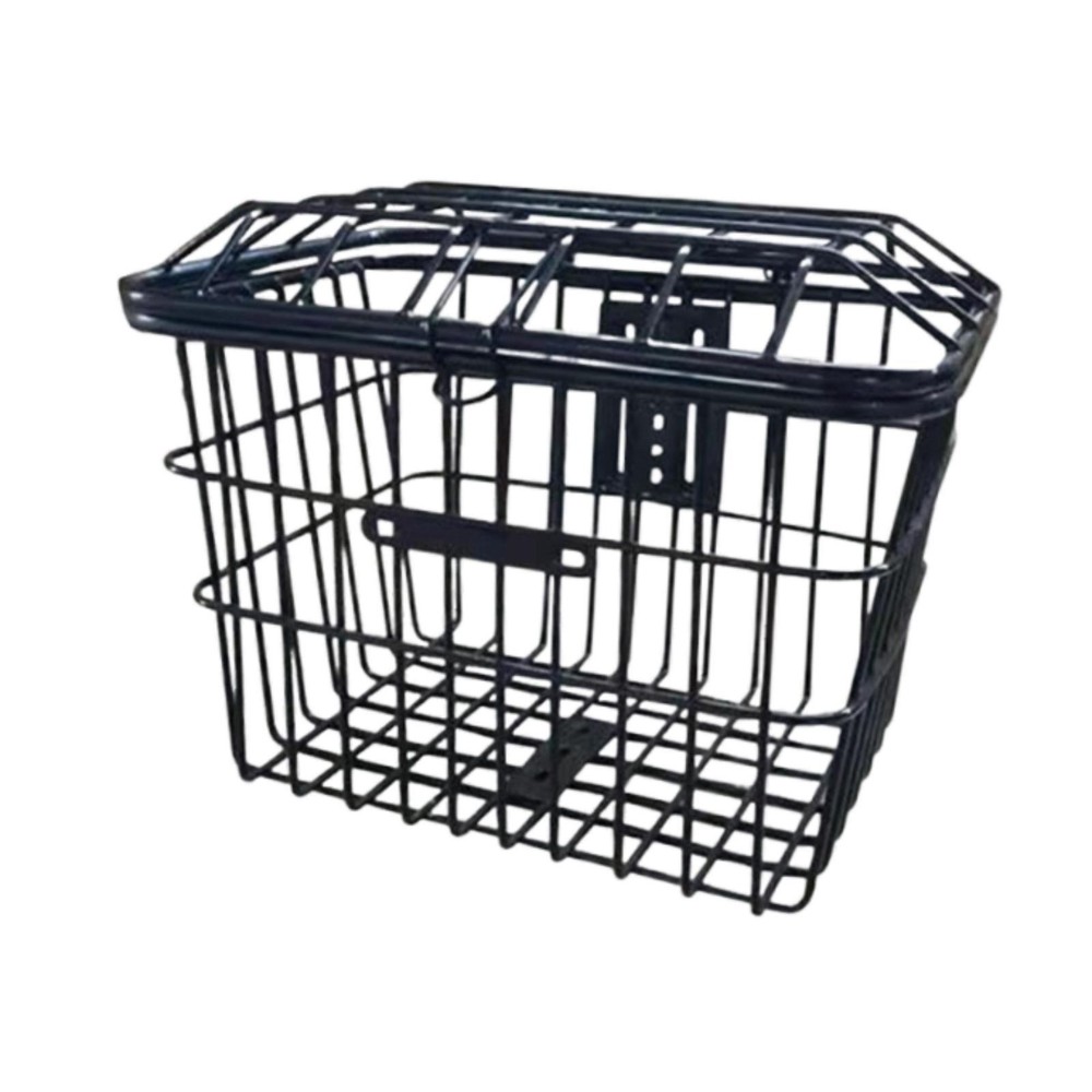 Bicycle Front Rear Basket Bin Cargo Carrier Quick Installation Anti Rust Coating