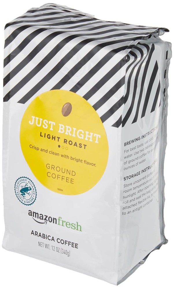 Just Bright Ground Coffee, Light Roast, 12 Oz