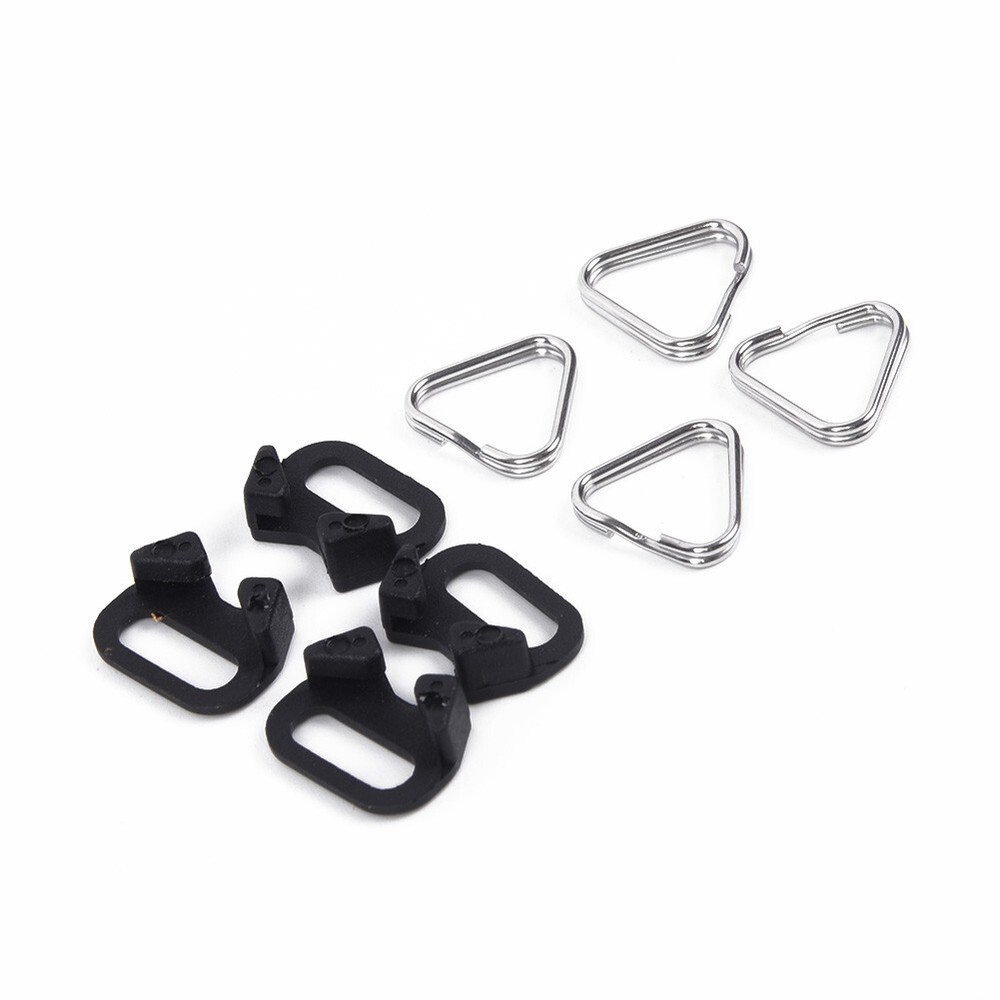 4pcs Triangular Split Rings for Camera Back Belt Strap Buckle Accessories