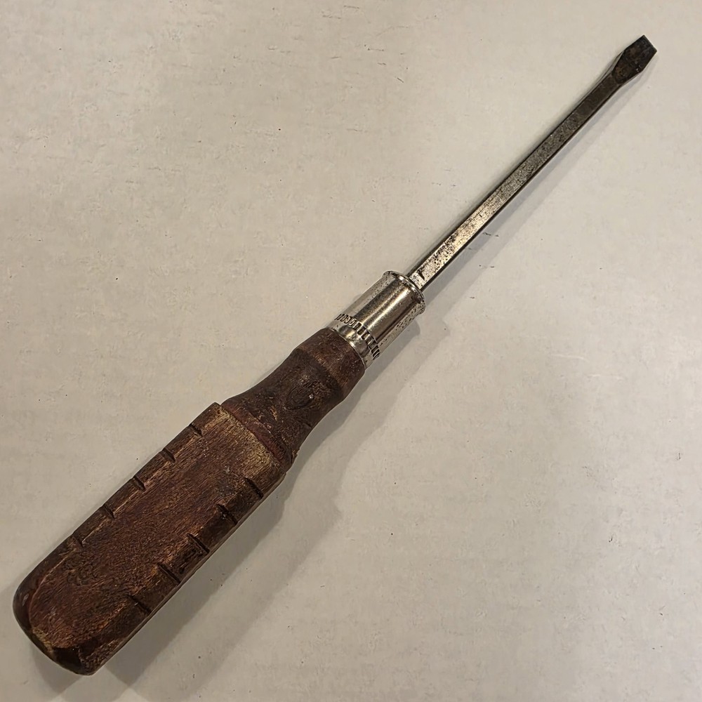 Flat Screwdriver Wood Handle 12"