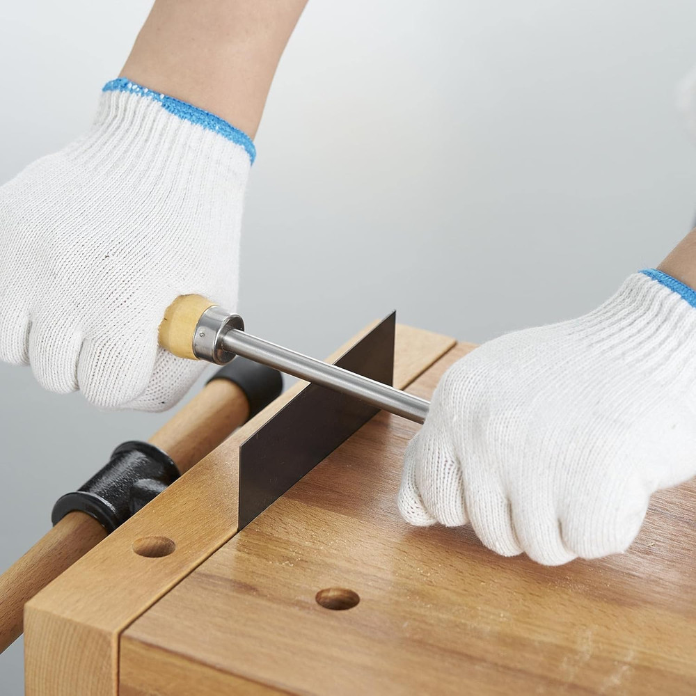 Cabinet Scraper Burnisher with 4 Piece Multi-Shaped Scraper Set 2 Rectangle 1 Cu