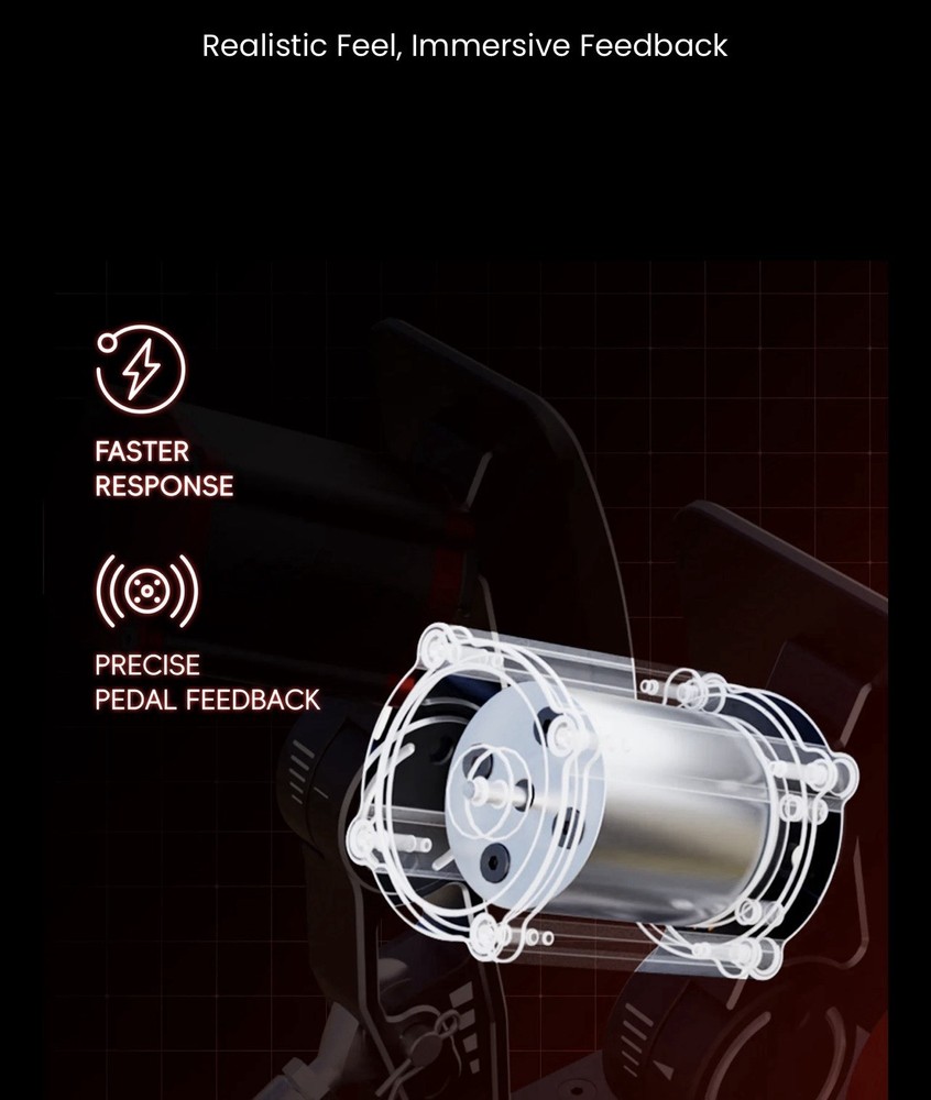 Haptic Pedals Reactor Simagic Formula Drift Keep Racing New