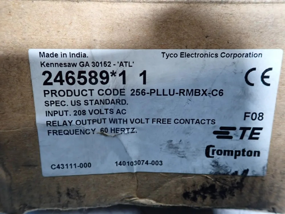 CROMPTON 256-PLLU PROTECTOR RELAY 10210123538