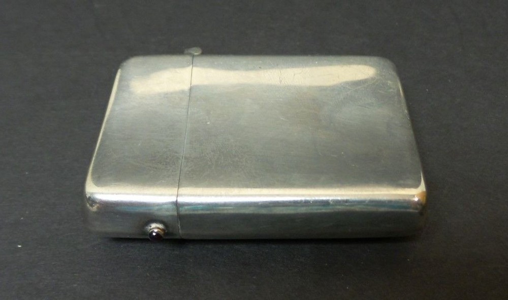 LA SECLA, FRIED & CO. STERLING SILVER MATCH SAFE / VESTA CASE, GARNET INSERT #2