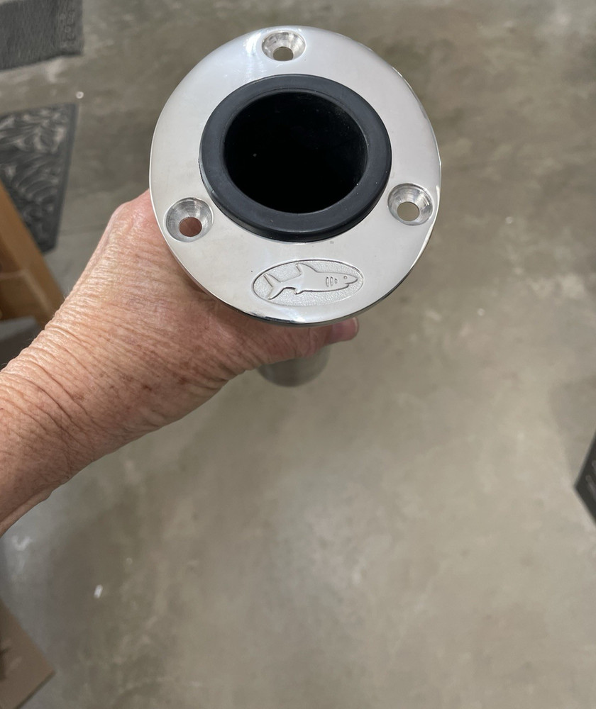 Stainless Steel Flush Mount Rod Holder 0 Degree