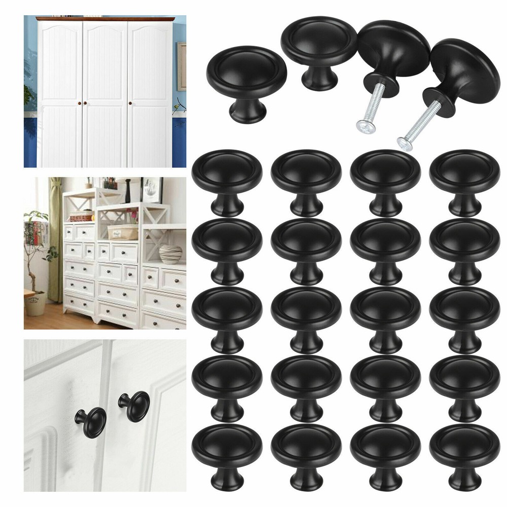 1-100Pcs Cabinet Knobs Handle Pulls Hardware Bedroom Kitchen Drawer Cupboard Lot