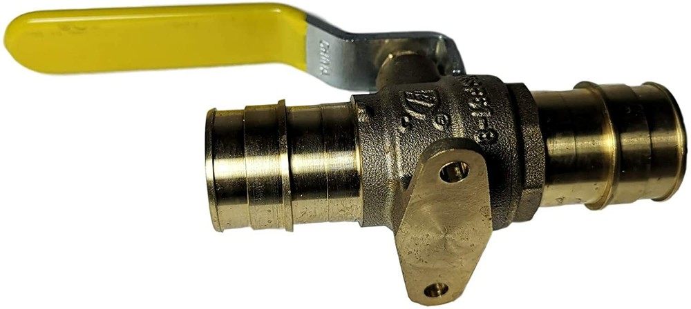 1 Pc. 1" Pex A Expansion Ball Valve with Drop Ear, Lead Free