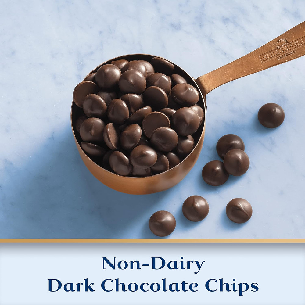 Non-Dairy Dark Chocolate Chips for Baking, Premium Baking Chips, 10 OZ Bag (6 Ba