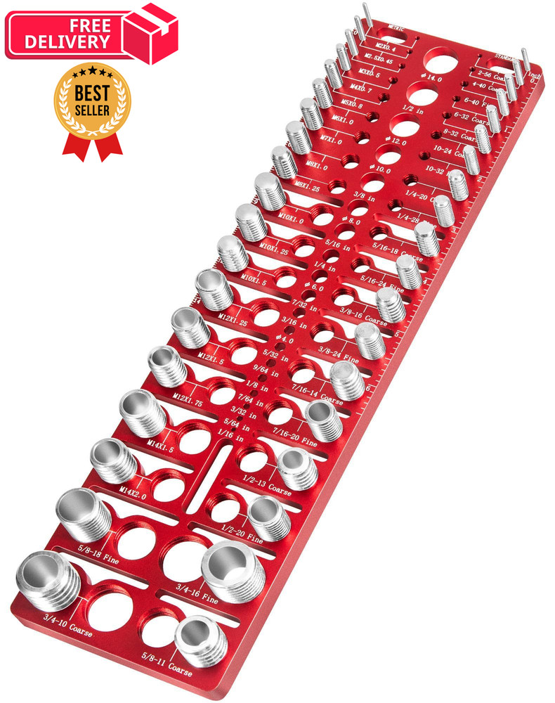 57 Nut and Bolt Thread Checker - Standard Metric Silver
