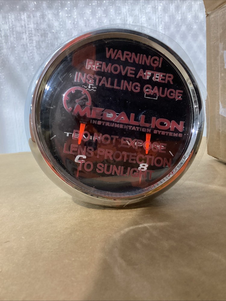 Chaparral 13.03371 Medallion Vortex 3” Engine Temp & Voltage Gauge ( Open Box )