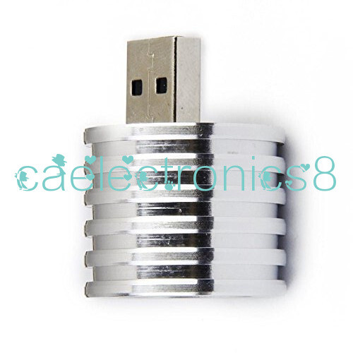 Aluminum 3W USB LED White Lamp Socket Spotlight Flashlight White Light NEW CA