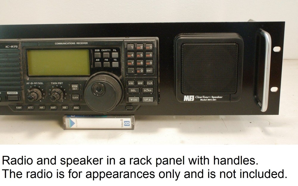 3U RACK MOUNT for ICOM R75 Receiver With Speaker