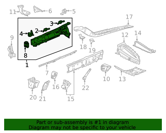 Genuine GM Rail Assembly 84179271