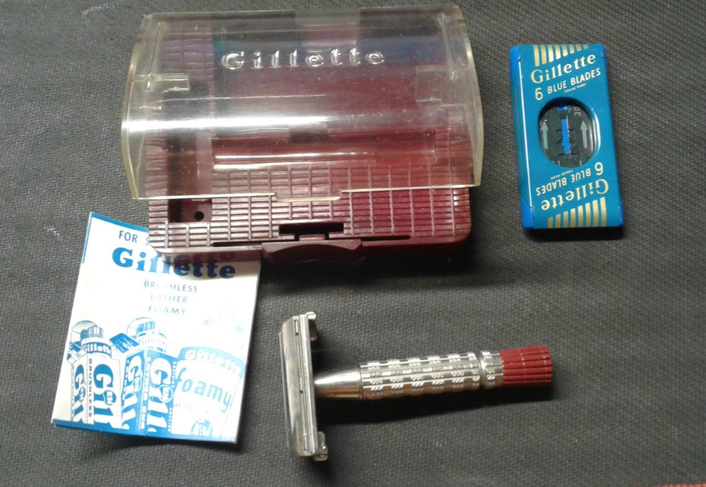 Gillette Red Tip   Razor, B 4 Date Code, nice