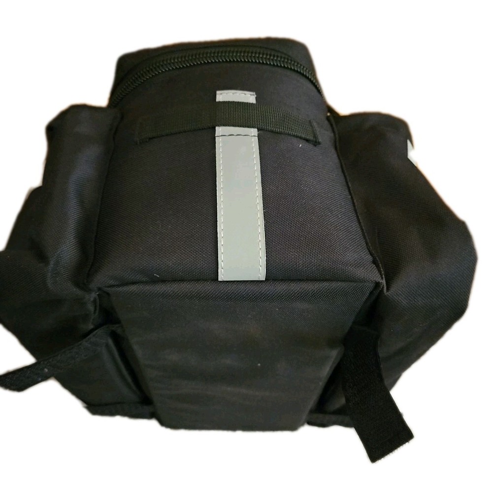 Cycle Force Group Saddle Bag Large Capacity Black Reflective