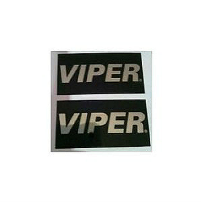 (2) Viper Warning Stickers Car Alarm Security System Decals