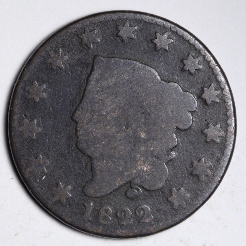 1822 Coronet Head Large Cent E322 GCH