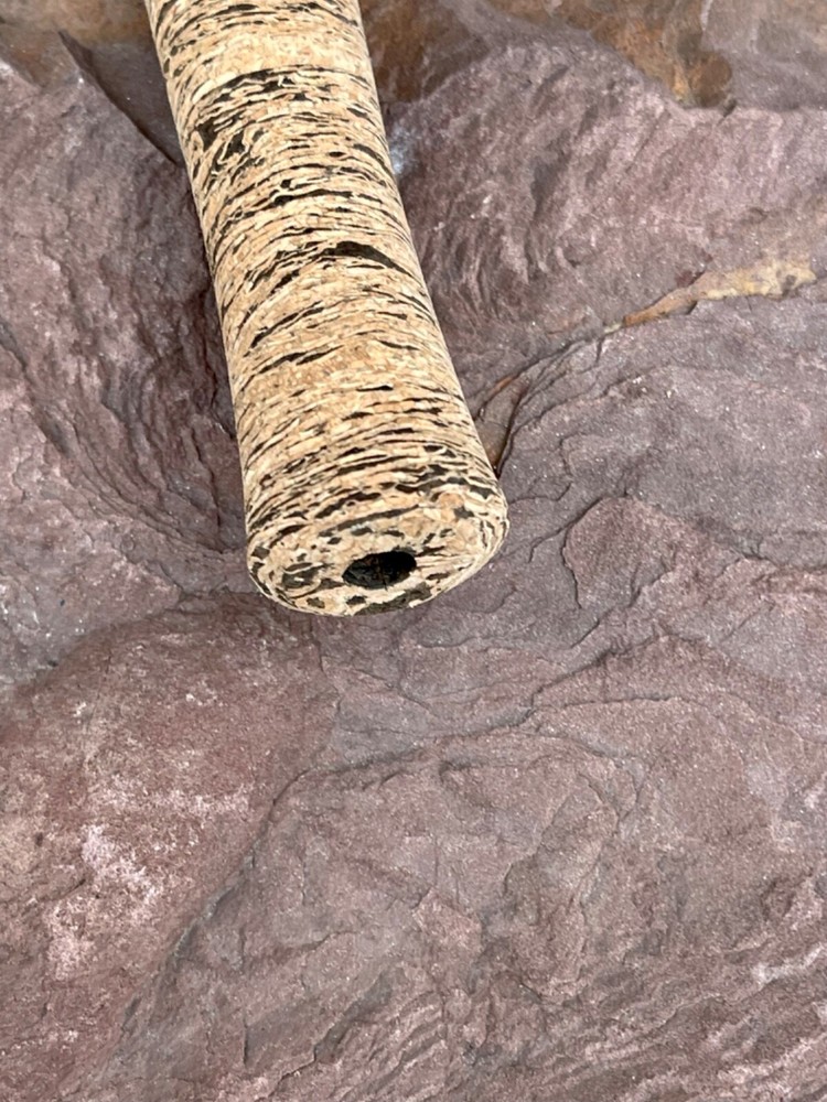 Cork Fly Handle, High Quality Wave Burl, 7” x .31” Hole,