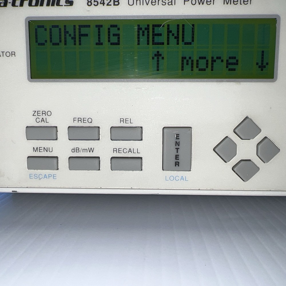 GIGATRONICS 8542B UNIVERSAL RF POWER METER - Version 3.27 Options 02/04