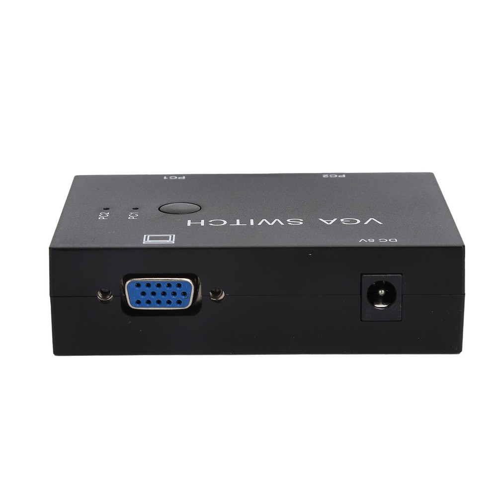 2 Input 1 Output VGA Switcher Efficient Video Conversion For Home/Office ABS