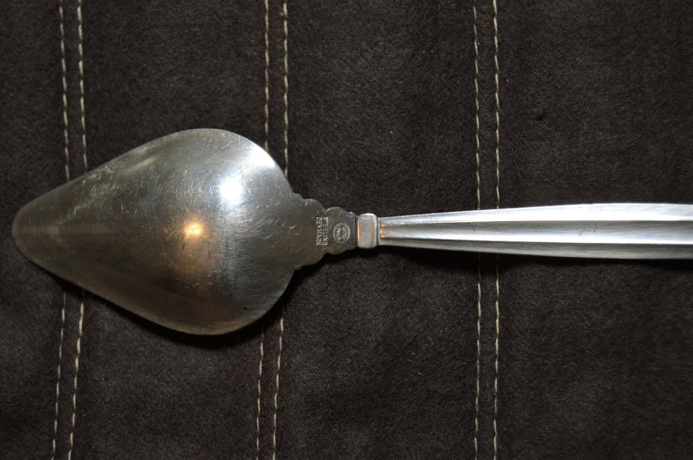 Georg Jensen Sterling Silver Fruit Spoon Acorn Pattern (Mid-Century Modern)