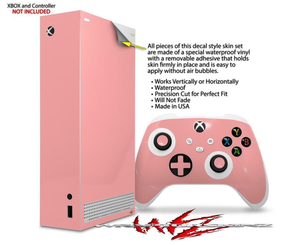 Skins XBOX Series S Console Controller Solids Collection Pink
