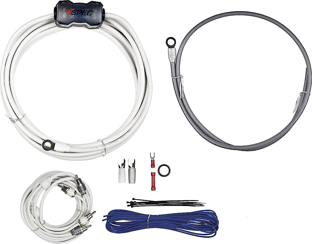 T-Spec Amp Wiring Kit 8ga with RCA Cable