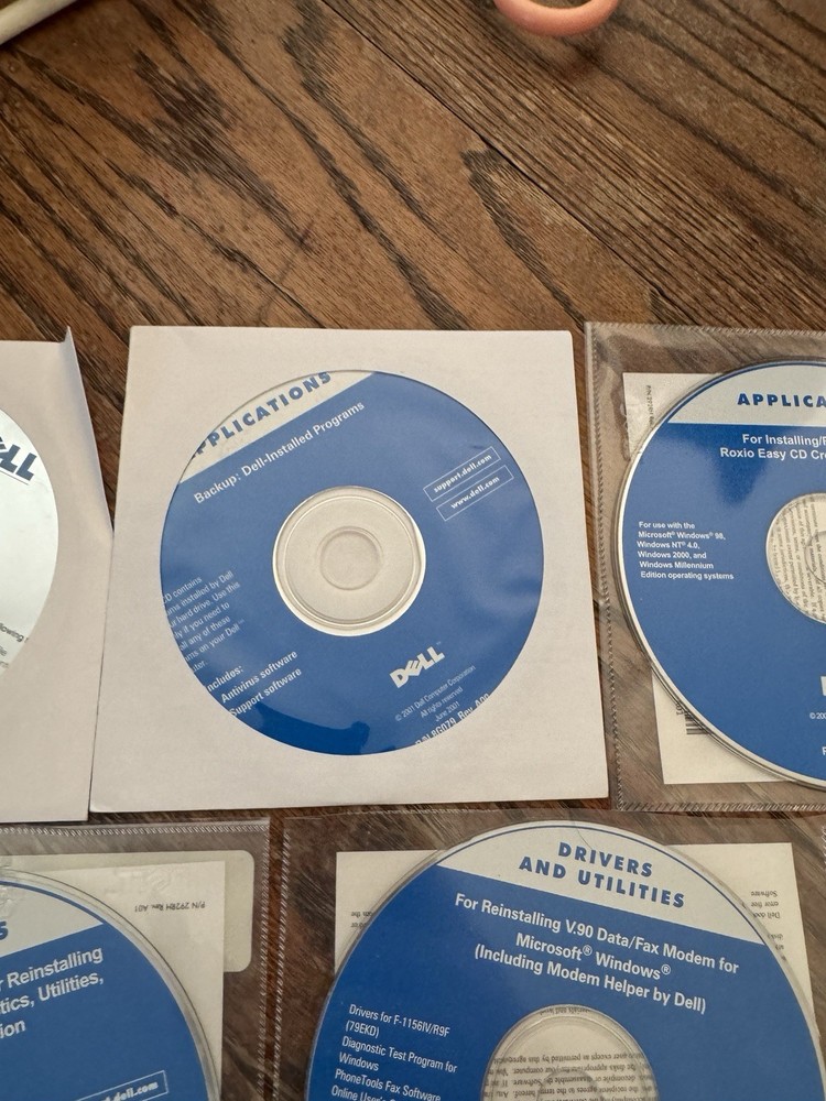 Dell Dimensions Resource CD Applications Drivers and Utilities Display Lot