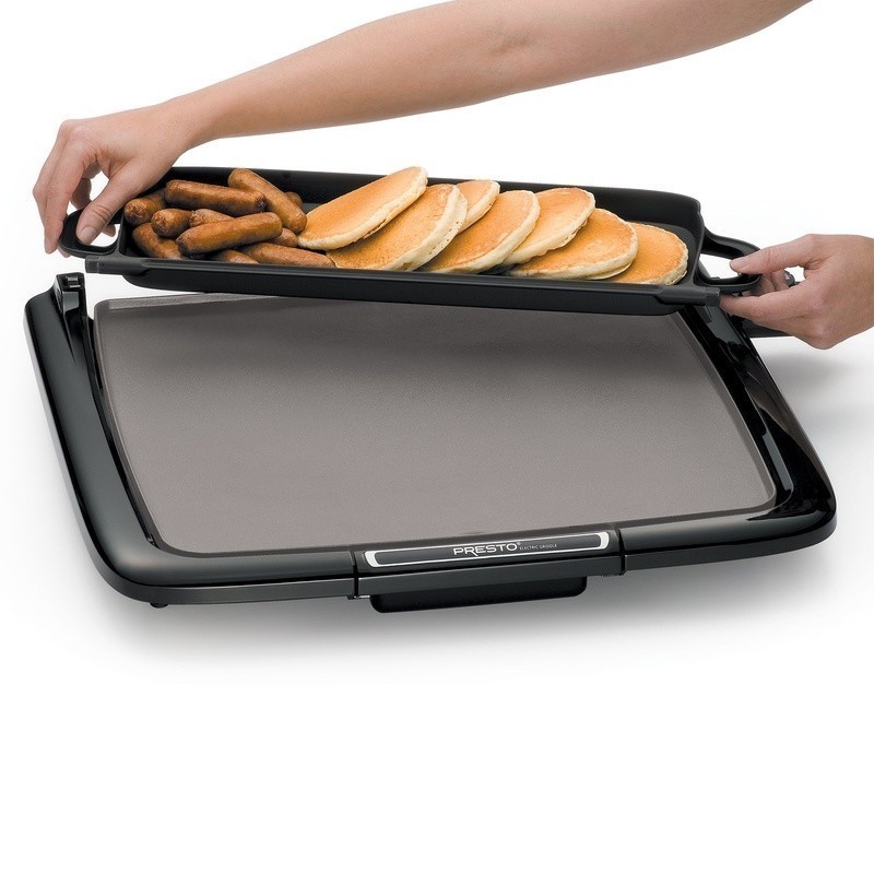 Ceramic Electric Griddle Cooking Surface Nonstick Multi-Function Tray Easy Clean