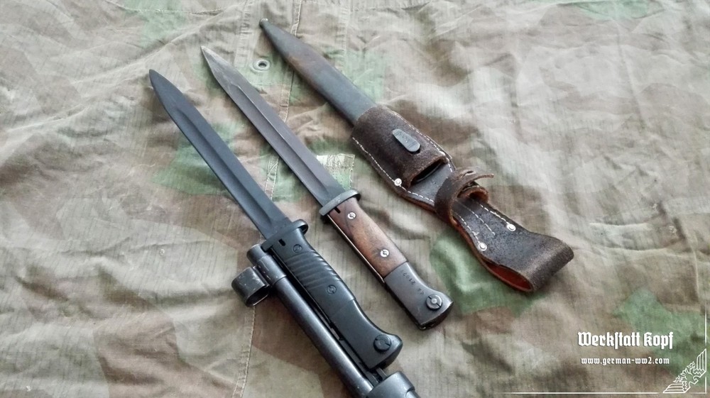 WW2 German - Training Bayonet S84/98 – Rubber Replica (Safe Training Version)