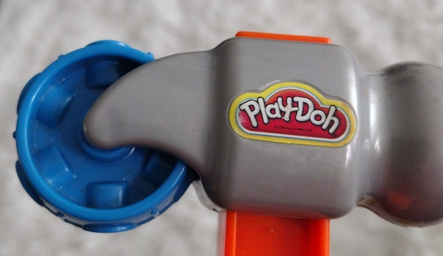 Play Doh Hammer Orange Handle Blue Shape Roller