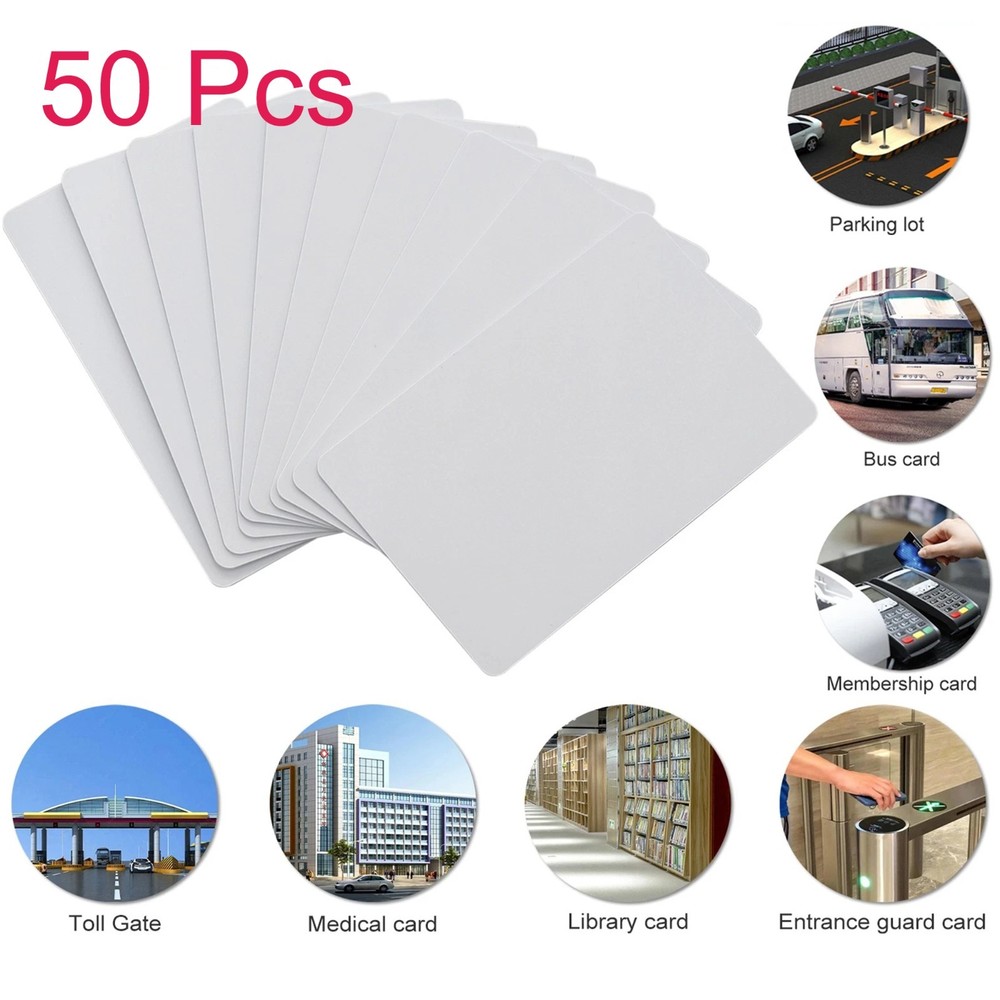50 Pack NTAG215 NFC Cards Blank Tags for Amiibo TagMo Programmable Waterproof