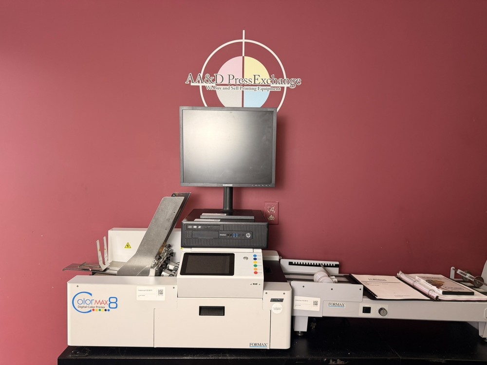 Low Meter 42k Formax Colormax 8 Digital Color Printer