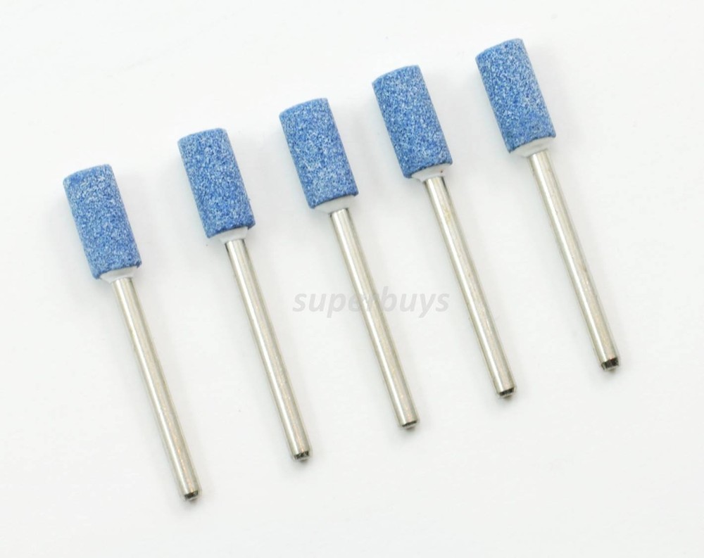 5pc 6mm Ceramic Stone Sharpen Sharpening Grinding Die Grinder Drill Bit Tool