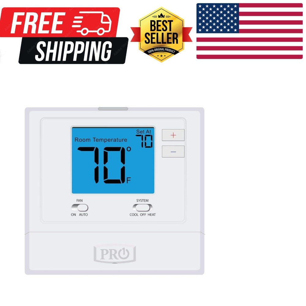 Digital Non-Programmable Thermostat 1H/1C