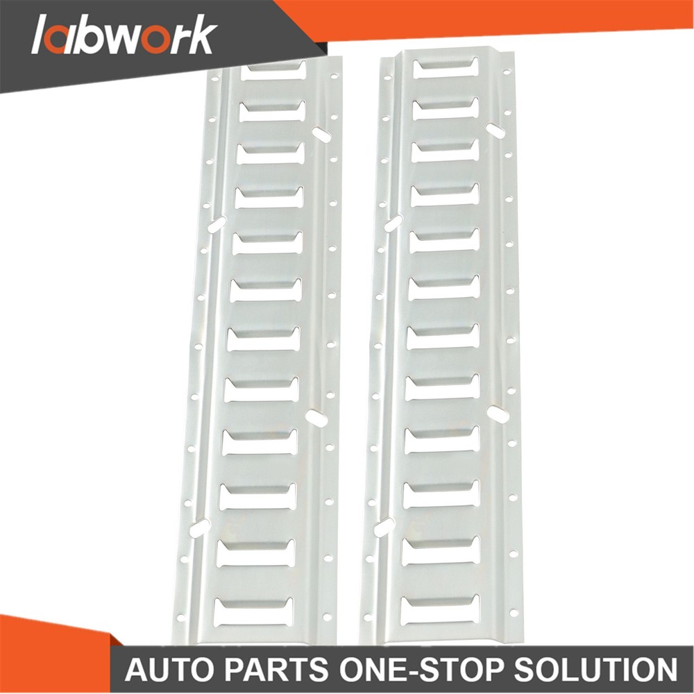 Labwork 6 Pack 2' E Track Tie Down Rail Kit Silver Rail Enclosed Cargo Trailer