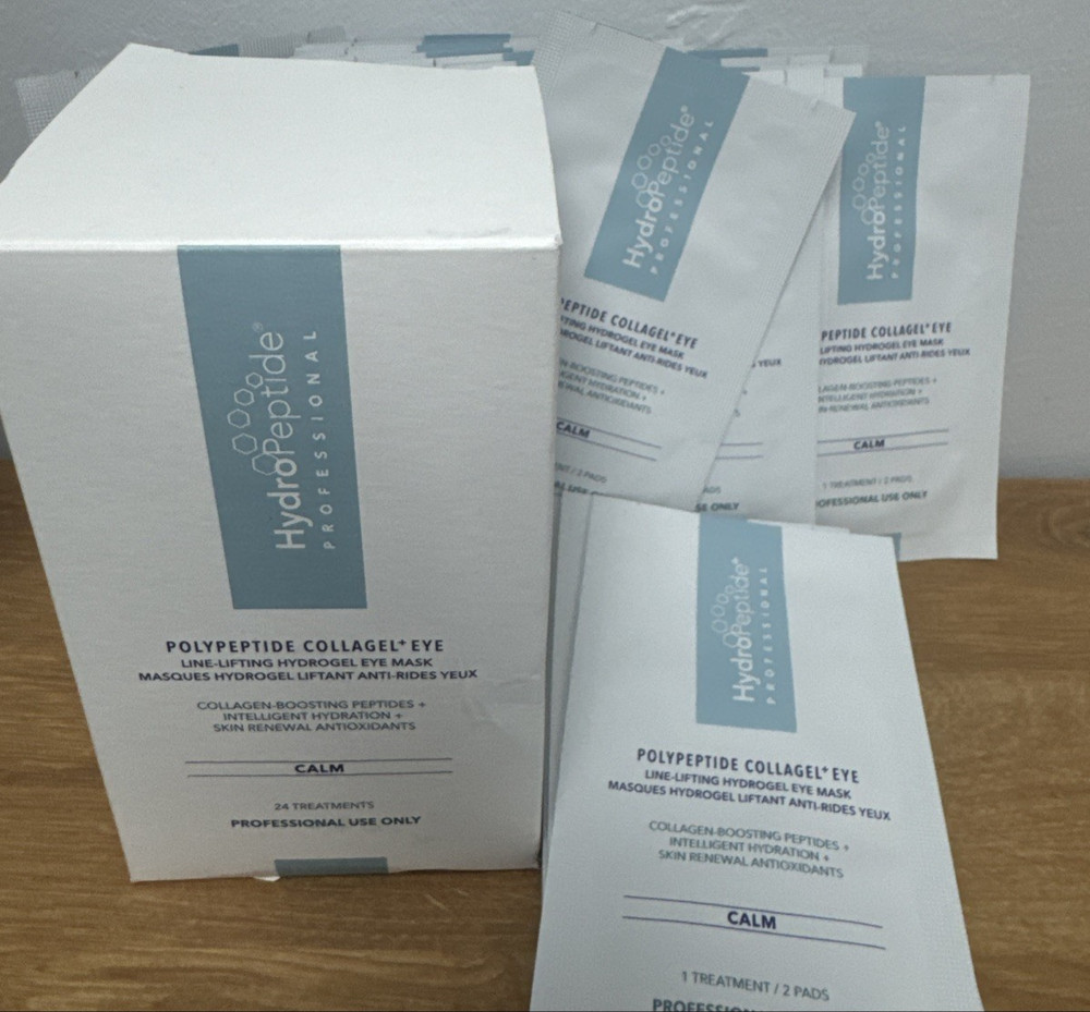 12 pkg HydroPeptide POLYPEPTIDE COLLAGEL + Line Lifting HydroGel Mask for EYES