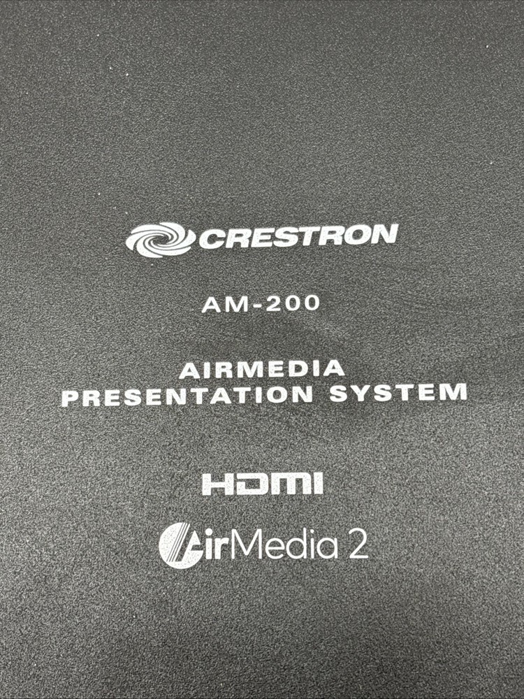 Crestron AM-200 Airmedia Presentation System No AC Adapter