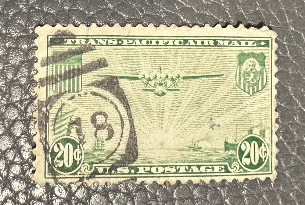 Scott C21 Trans Pacific Air Mail 20 Cent Stamp - RARE!!!