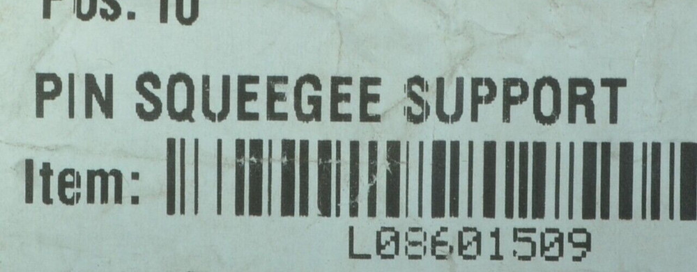 Clarke Nilfisk Advance L08601509 Pin Squeegee Support