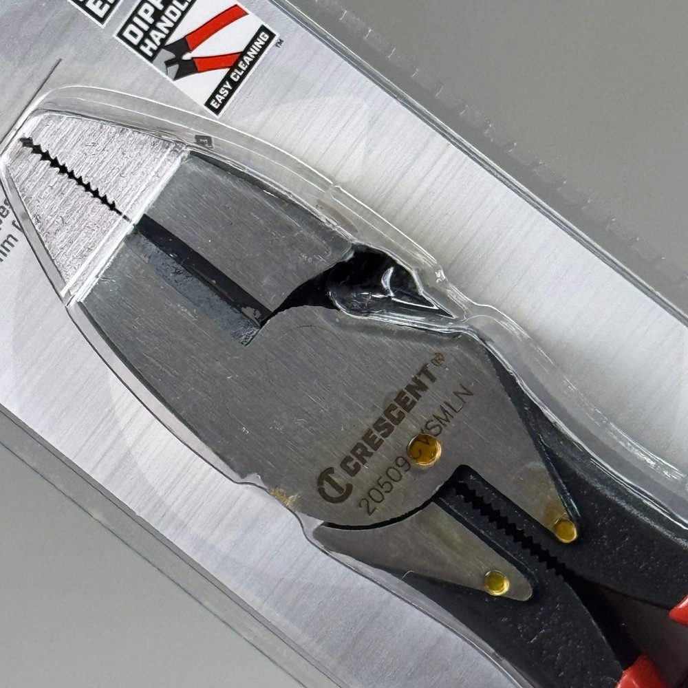CRESCENT 9" Lineman's Compound Action Dual Material Pliers Red