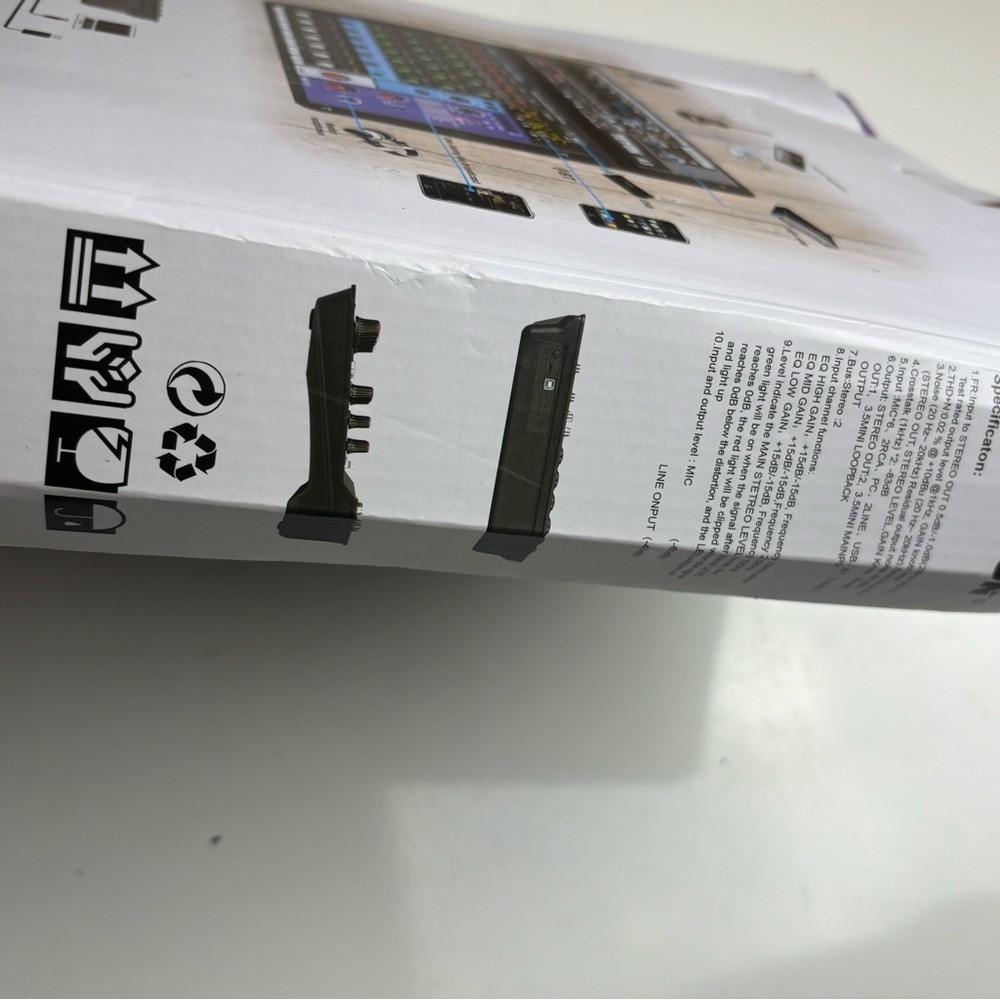 Teyun A8 professional 8-channel mixing console