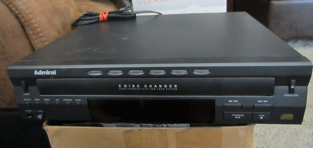 Admiral 5 Disc Changer CD Player Model GRD67219A - AS IS!!!