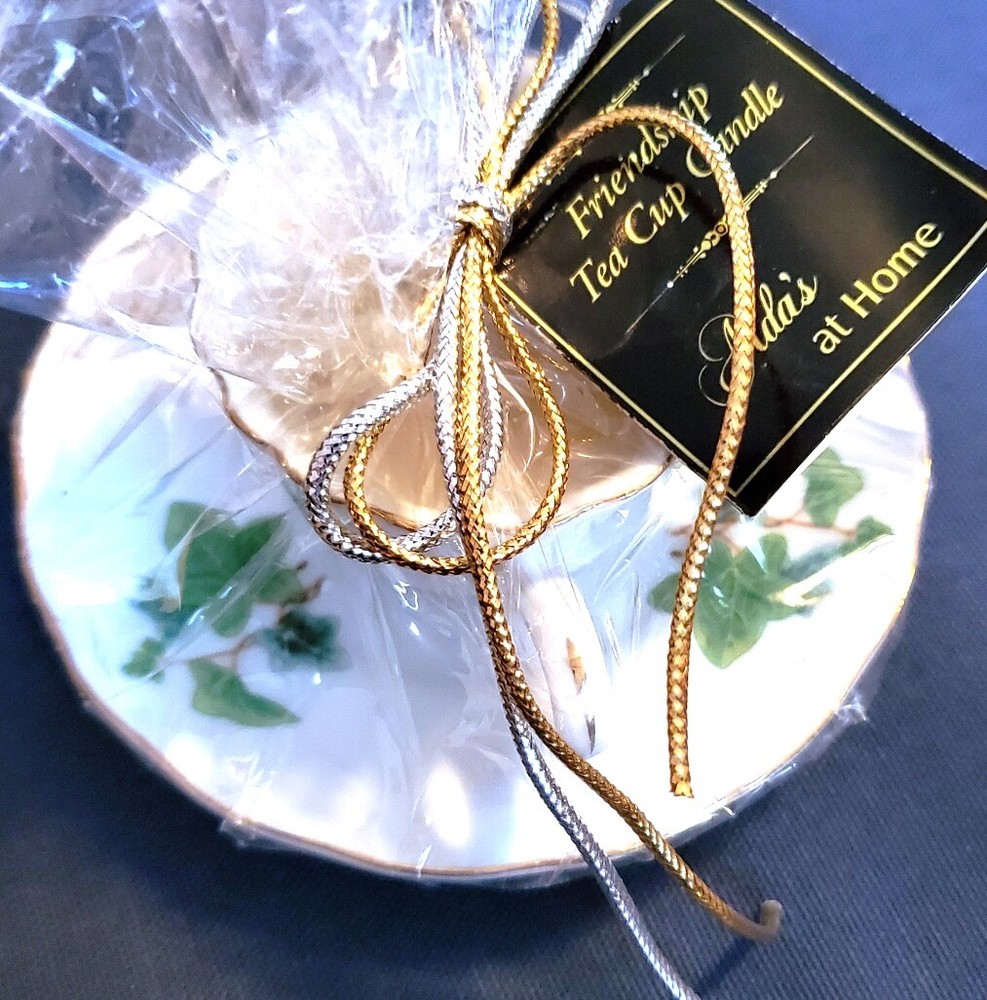 Friendship Tea Cup Candle NOS