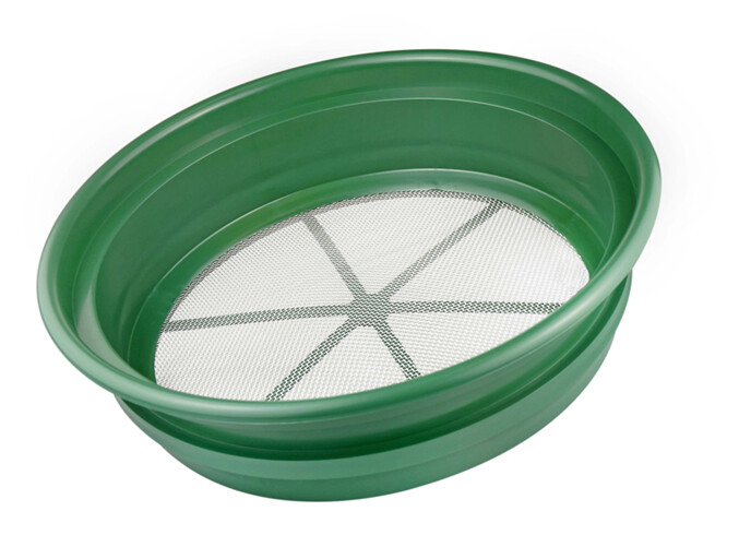 CLASSIFIER SIFTING PAN | 1/12" | STAINLESS STEEL SCREEN EARTH SIFTER STACKABLE