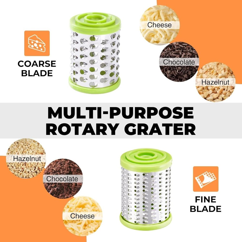 Cheese Grater with Handle, Kitchen Parmesan 2 Green