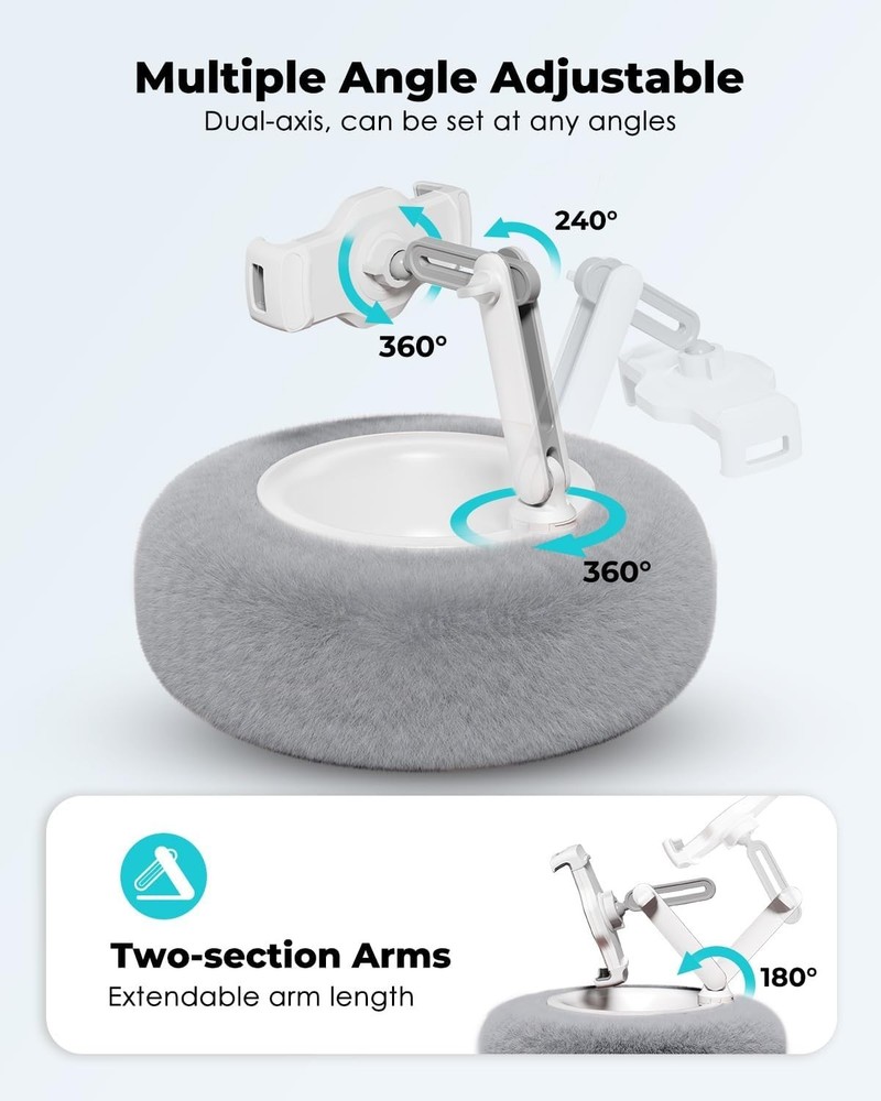 Tablet Stand Pillow, Compatible with 4.7"-13" Phone/Tablet, iPad, iPhone, Sam...