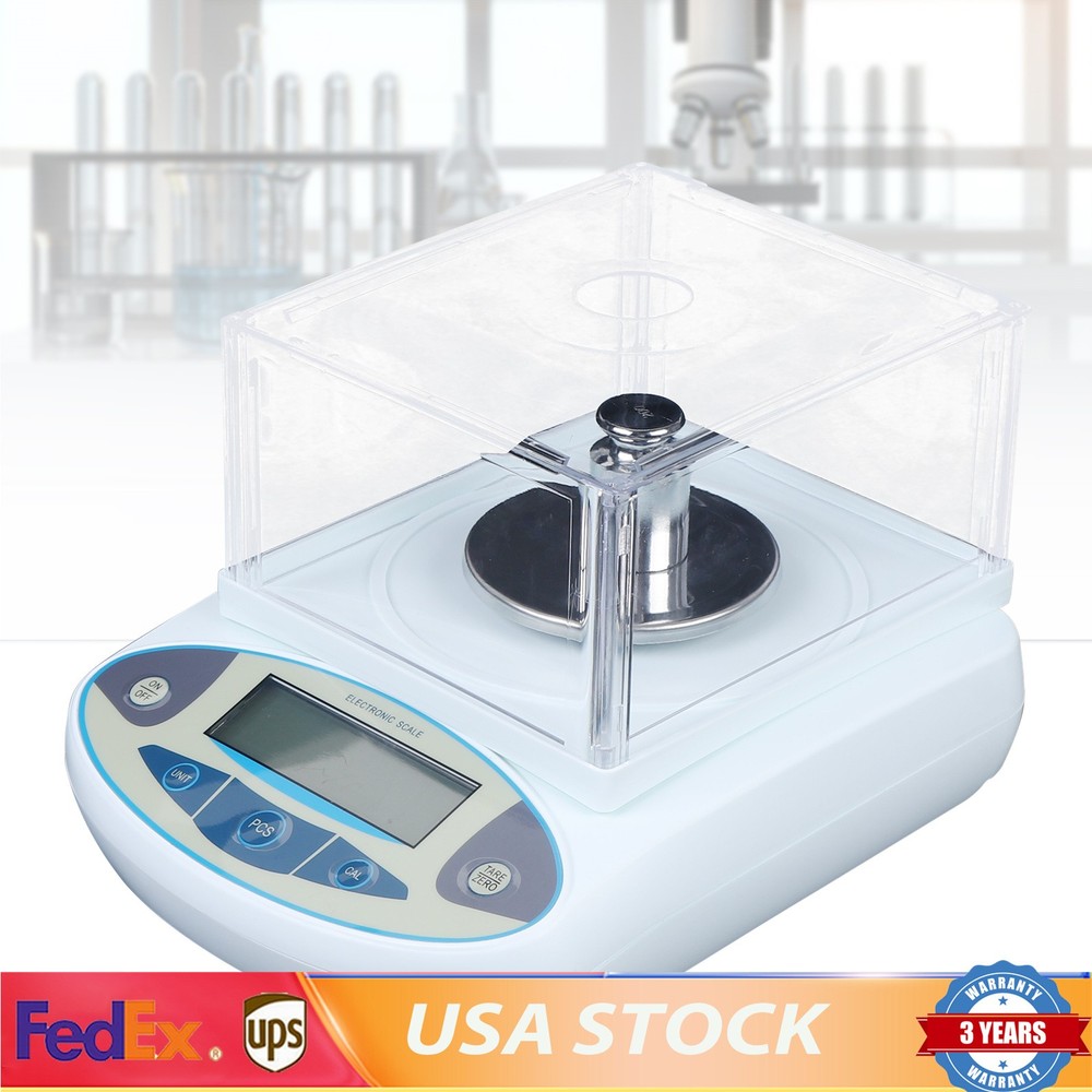 Analytical Balance Lab Digital Electronic Precision Scale 1mg 500g x 0001g US