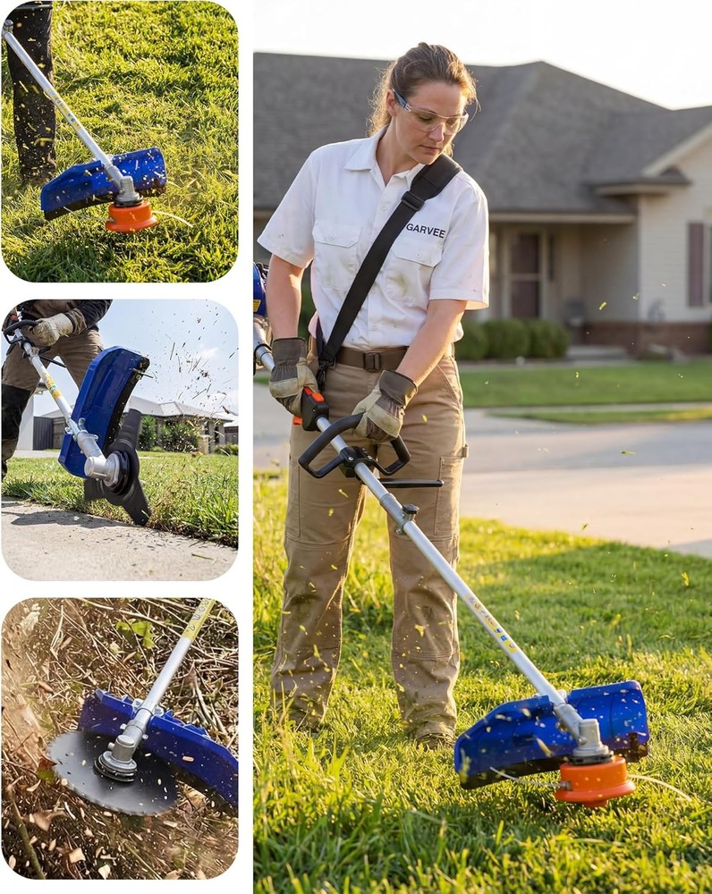 2 Stroke Gas String Trimmer Weed Wacker Weed Eater Power Machine For Garden 43cc