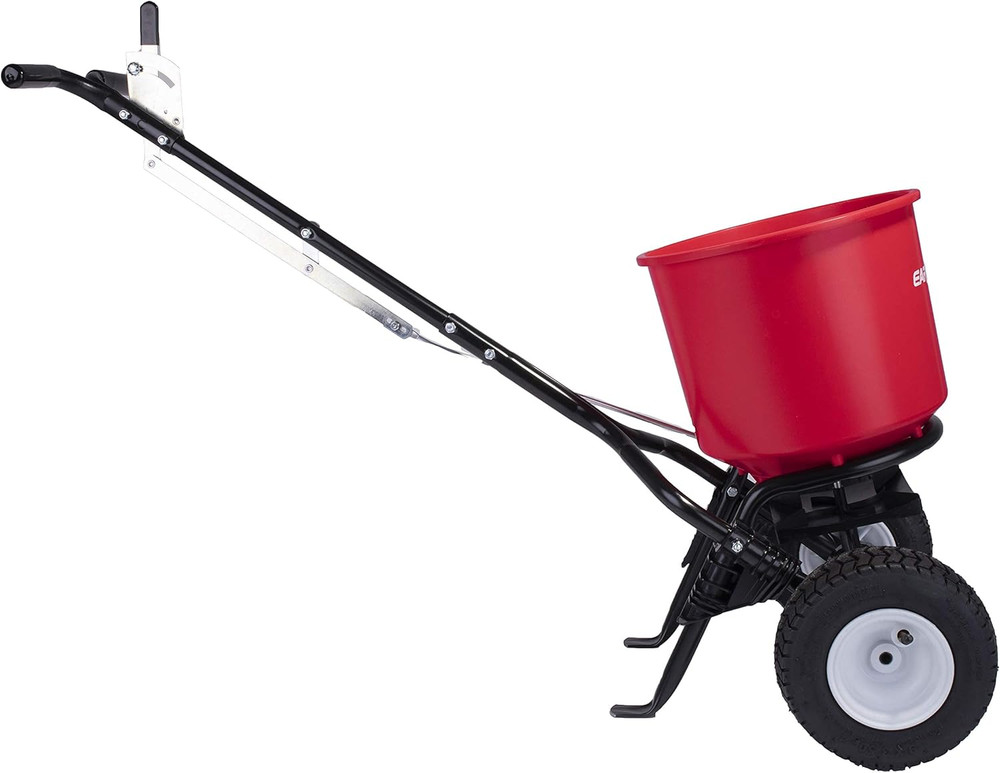 Fertilizer Spreader Grass Seed Ice Dispenser 40Lb Hopper Capacity